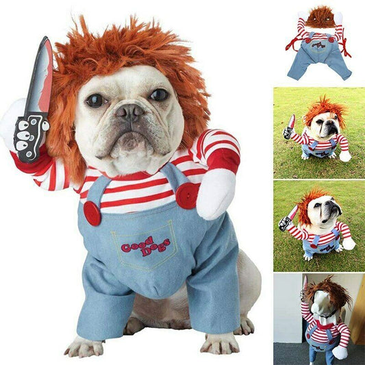 Halloween Dog Costume – Adjustable & Funny Pet Cosplay Outfit for Parties