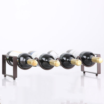 Stackable Wine Bottle Rack – Stylish Wine Bracket for Cabinet & Display Shelf