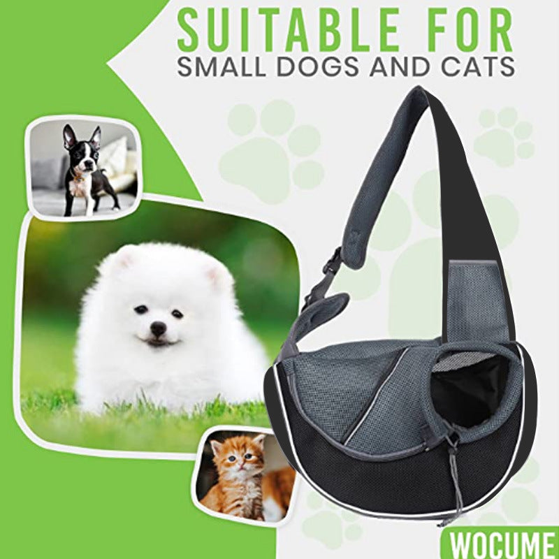 Portable Pet Carrier Bag – Outdoor Crossbody Travel Tote for Dogs & Cats