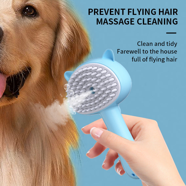 Rechargeable Mist Grooming Brush – Multifunctional Self-Cleaning Slicker for Cats & Dogs