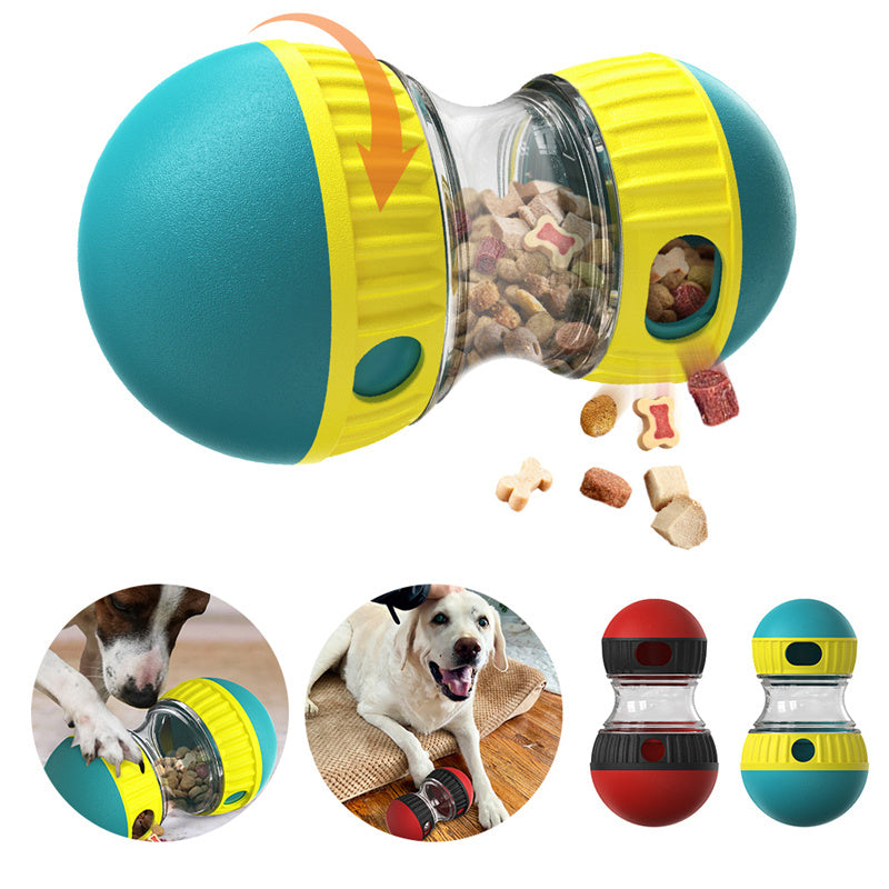 Interactive Food Dispensing Dog Toy – Tumbler Puzzle Slow Feeder for Smart & Healthy Eating