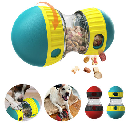 Interactive Food Dispensing Dog Toy – Tumbler Puzzle Slow Feeder for Smart & Healthy Eating