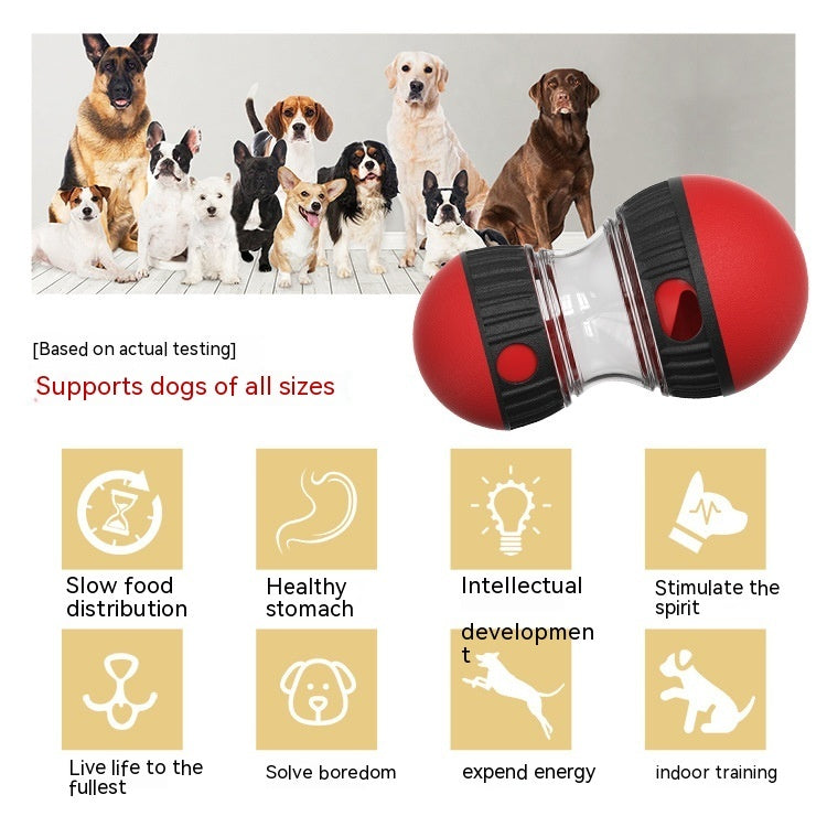 Interactive Food Dispensing Dog Toy – Tumbler Puzzle Slow Feeder for Smart & Healthy Eating