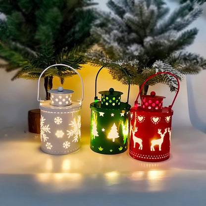 LED Christmas Candle Lanterns – Nordic Style Holiday Decoration & Wind Light