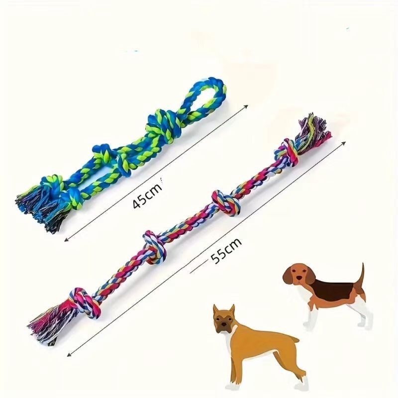 Heavy-Duty Rope Knot Dog Toy – Tough Chew & Tug-of-War Toy for Large Breeds