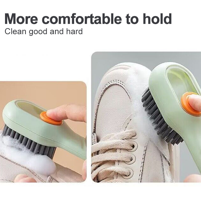 Automatic Liquid Discharge Shoe Brush – Soft Bristle Cleaner for Deep Cleaning & Laundry Care