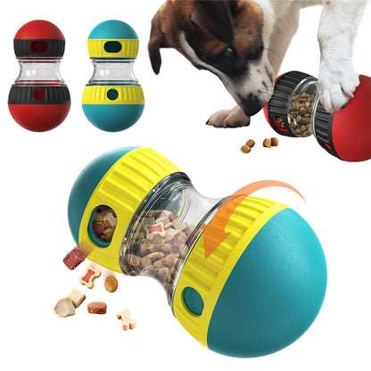 Interactive Food Dispensing Dog Toy – Tumbler Puzzle Slow Feeder for Smart & Healthy Eating