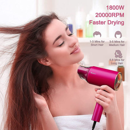 Water Ionic Hair Dryer – Powerful, Low-Noise & Fast-Drying for Home & Travel