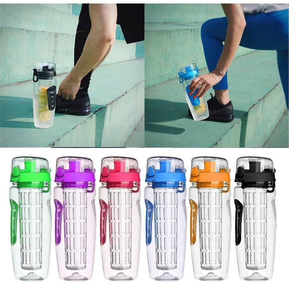 1000ml BPA-Free Fruit Infuser Water Bottle – Plastic Sports Drink Shaker for Juice & Hydration