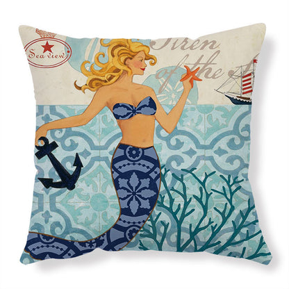 Sea Turtle Cushion Covers – Decorative Throw Pillow Cases for Sofa & Home Decor