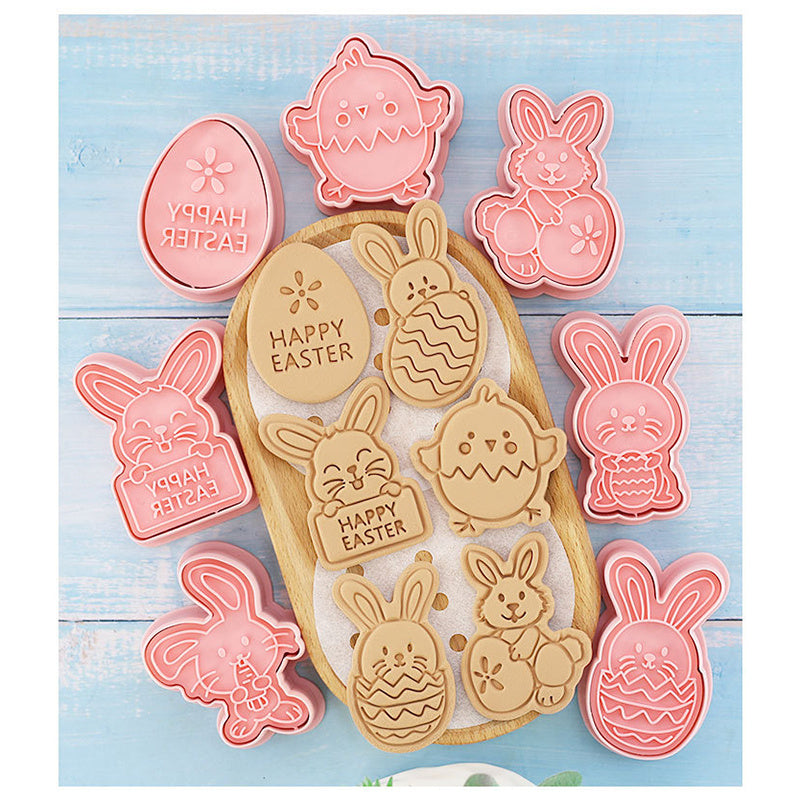 Easter Cookie Mold – Cute Bunny & Egg Cookie Press for Fun Holiday Baking