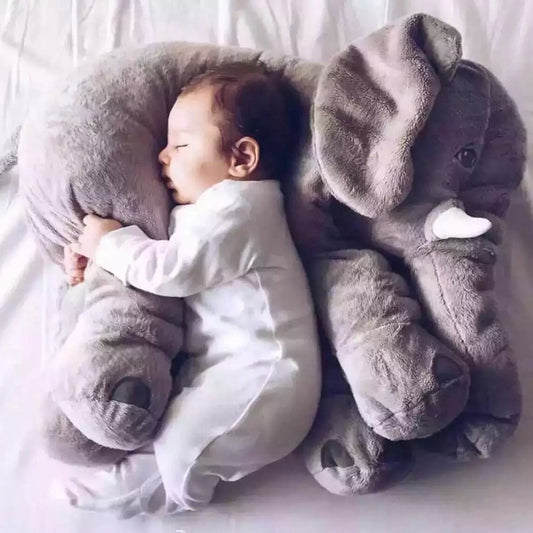 Soft Elephant Plush Toy – Cozy Baby Sleep Pillow & Comfort Companion