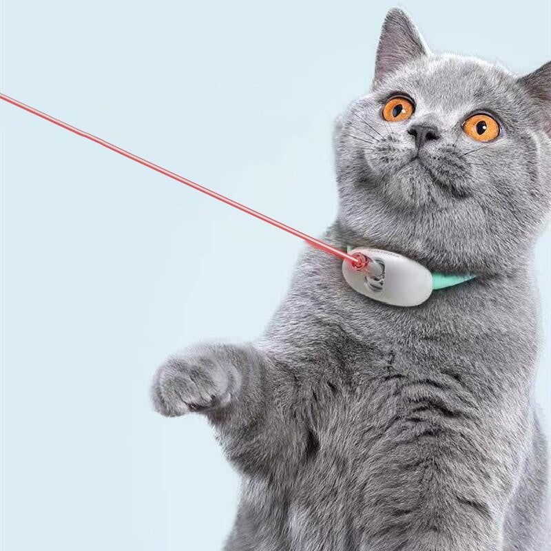 Smart Automatic Cat Laser Collar – USB Rechargeable Interactive Toy for Kitten Play & Training