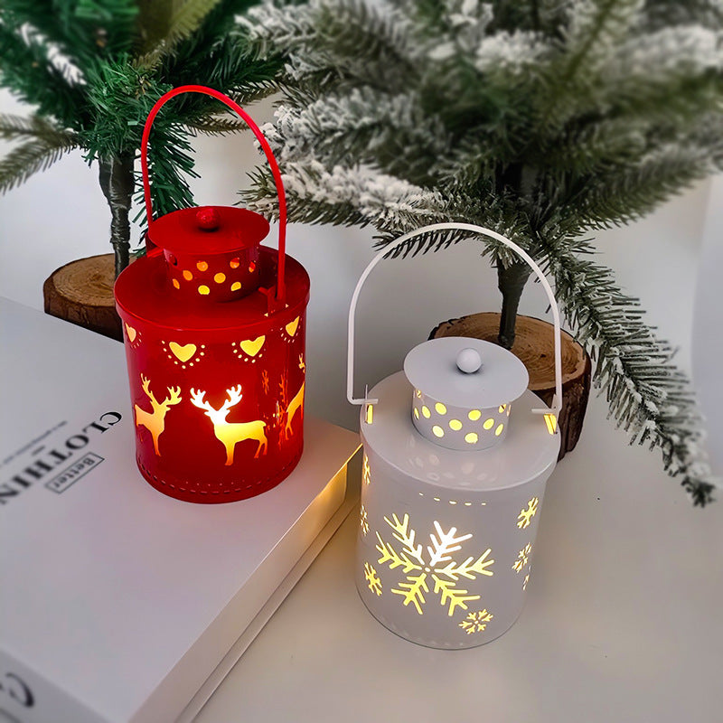 LED Christmas Candle Lanterns – Nordic Style Holiday Decoration & Wind Light