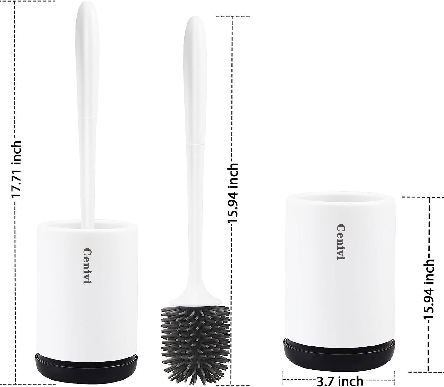 Non-Stick Soft Bristle Toilet Brush – Durable & Hygienic Bathroom Cleaner