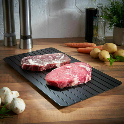 Fast Defrosting Tray – Quick Thaw Plate for Frozen Meat, Fish & Fruits | No Electricity Needed | Kitchen Essential