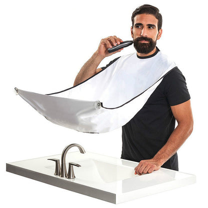 Beard Shaving Catcher Apron – No-Mess Hair Trimming Bib for Easy Cleanup