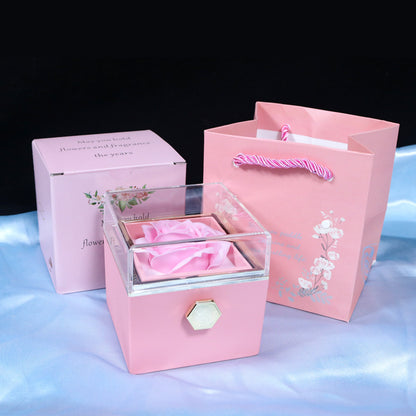 Rotating Soap Rose Gift Box – Creative Jewelry Packaging & Elegant Gift for Women