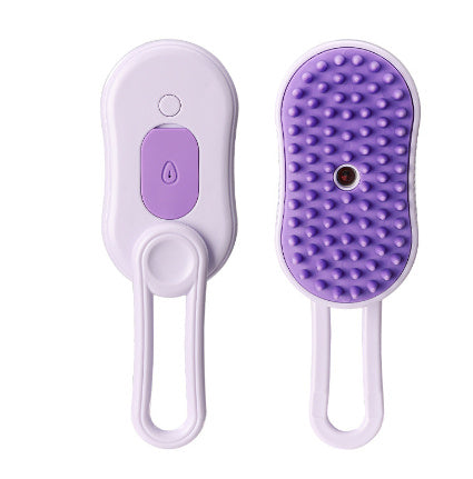 3-in-1 Electric Steam Pet Brush – Grooming, Massage & Hair Removal Comb for Cats & Dogs