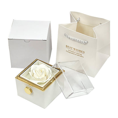 Rotating Soap Rose Gift Box – Creative Jewelry Packaging & Elegant Gift for Women